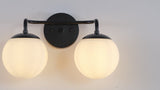 Louis Parisian Globe Metal/Frosted Glass Modern Contemporary LED Vanity