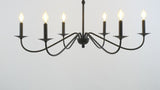 Wicklow 34.75" Bohemian Farmhouse Iron LED Chandelier