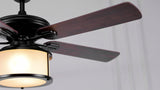 Brandy 52" Bohemain Farmhouse Iron LED CEILING FAN