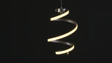 Whirl Modern Minimalist Aluminum/Iron Abstract Integrated LED Pendant