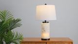 Eliza 25.5" Alabaster LED Table Lamp