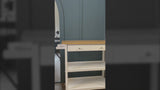 February 21" Glass/Metal LED Table Lamp