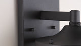 Campo Outdoor Wall Lantern Crackled Glass/Metal Integrated LED Wall Sconce