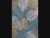 Calypso Coastal Casual Palm Frond Reversible Machine-Washable Indoor/Outdoor Area Rug