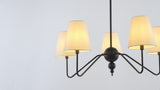 Skylar 32" 5-Light Classic Minimalist Iron Inverted Gourd LED Chandelier