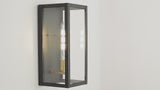Berlin Iron/Glass Modern Industrial LED Outdoor Lantern