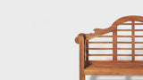 Lutyens Arched 600-Lbs Support Acacia Wood Outdoor Garden Patio Bench