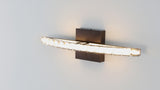 Alyson 18"  Bohemian Industrial Iron/Acrylic Integrated LED Vanity Light