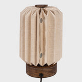 Banks 8.5" Modern Minimalist Paper Pleated Column Accent LED Table Lamp