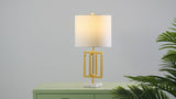 Anya 20.25" Metal/Marble LED Table Lamp
