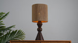 Orbic Taper 23.5" Rustic Cottage Resin/Metal LED Table Lamp with Paper Rope Shade