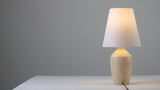 Xander 19.5" Minimalist Scandinavian Concrete Effect Resin/Iron Ginger Jar LED Table Lamp Set 2