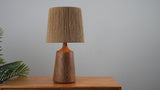 Highland 22.25" Classic Cottage Tapered Resin/Metal LED Table Lamp with Paper Rope Shade