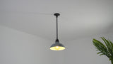 Jasper 12.25" Farmhouse Industrial Indoor/Outdoor Iron LED Pendant