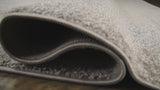 Haze Solid Low-pile Area Rug Light Gray