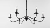 Wicklow 34.75" Bohemian Farmhouse Iron LED Chandelier