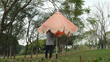 Collins 9 ft. Classic Cottage Tassel Market Patio Umbrella