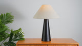 Harrison 22.5" Modern Contemporary Sculptural Tapered Cone Resin LED Table Lamp