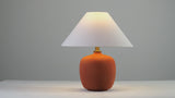 Delphi 18.25" Minimalist Scandinavian Resin/Iron LED Table Lamp Set 2