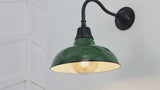 Aurora 12.25" Farmhouse Industrial Indoor/Outdoor Iron LED Gooseneck Arm Outdoor Sconce