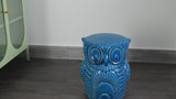 Millie 17.5" Classic Vintage Ceramic Indoor/Outdoor Owl Garden Stool
