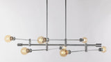 Atlas Modern Vintage Iron Arm-Adjustable LED Chandelier