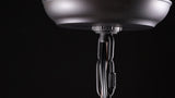 Bevin 12" Metal/Crystal LED Pendant
