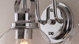 Shirley Metal/ Bubbled Glass Vanity Light