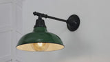 Wallace 12.25" Farmhouse Industrial Indoor/Outdoor Iron LED Victorian Arm Outdoor Sconce