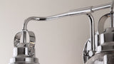 Shirley Metal/ Bubbled Glass Vanity Light