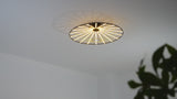 Anders 23.25" Contemporary Scandinavian Dimmable Stripe UFO Integrated LED Flush Mount