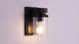 Bungalow Iron/Seeded Glass Rustic Farmhouse LED Vanity Light