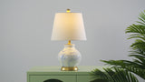 Holly 20.5" Marbleized Ceramic LED Table Lamp