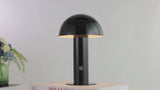 Boletus 10.75" Contemporary Bohemian Rechargeable/Cordless Iron Integrated LED Mushroom Table Lamp