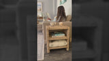Martin Coastal Bohemian Rattan/Wood 3 Tier End Table