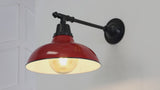 Wallace 12.25" Farmhouse Industrial Indoor/Outdoor Iron LED Victorian Arm Outdoor Sconce