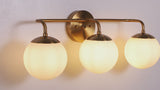 Louis Parisian Globe Metal/Frosted Glass Modern Contemporary LED Vanity