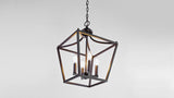 Camden Iron Classic Midcentury Pendant Lantern