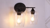 Jayne Iron/Glass Cottage Rustic LED Vanity Light