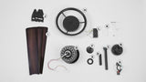 Remy 52" Modern Industrial Iron/Acrylic/Wood Remote-Controlled 6-Speed Integrated LED Ceiling Fan