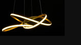 Alexia 25" Abstract Integrated LED Metal Adjustable Pendant
