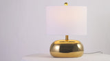 Calix 20" Mid-Century Glam Ceramic/Iron LED Table Lamp