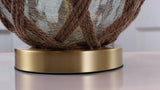 Andrews 21.5" LED Glass/Rope Table Lamp