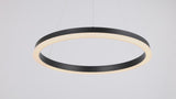 Baxter Modern Contemporary Aluminum Integrated LED Hoop Pendant