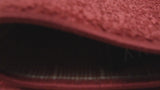 Haze Solid Low-pile Area Rug Red