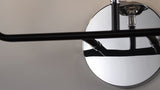 Caleb Brass Vanity Wall Sconce Clear