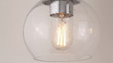 Shirley Metal/ Bubbled Glass Vanity Light