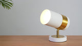 Astra 9.25" Modern Industrial Iron Adjustable Indoor LED Floor Spotlight
