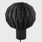 Quincy 11" Modern Minimalist Paper Pleated Orb Accent LED Table Lamp