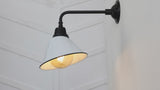 Croydon 9.63"  Farmhouse Industrial Indoor/Outdoor Iron LED Gooseneck Arm Outdoor Sconce